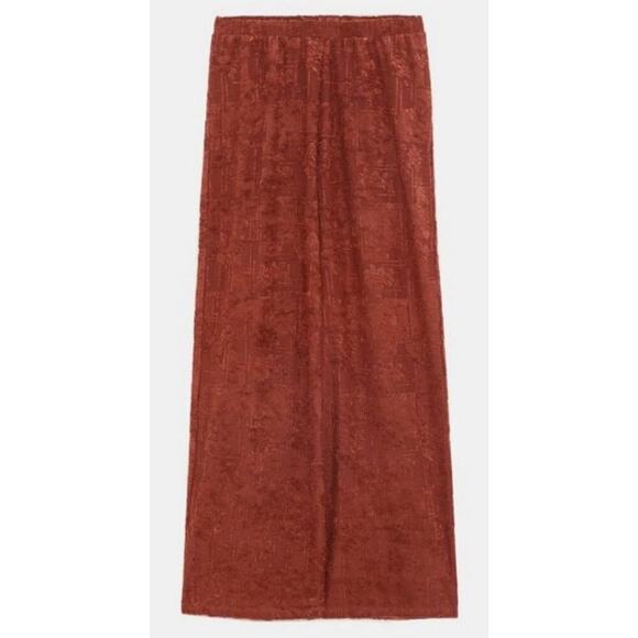 ZARA Jacquard Upholstery Textured Burnout
Wide Leg Pull-On Palazzo Pants Large - Picture 6 of 13